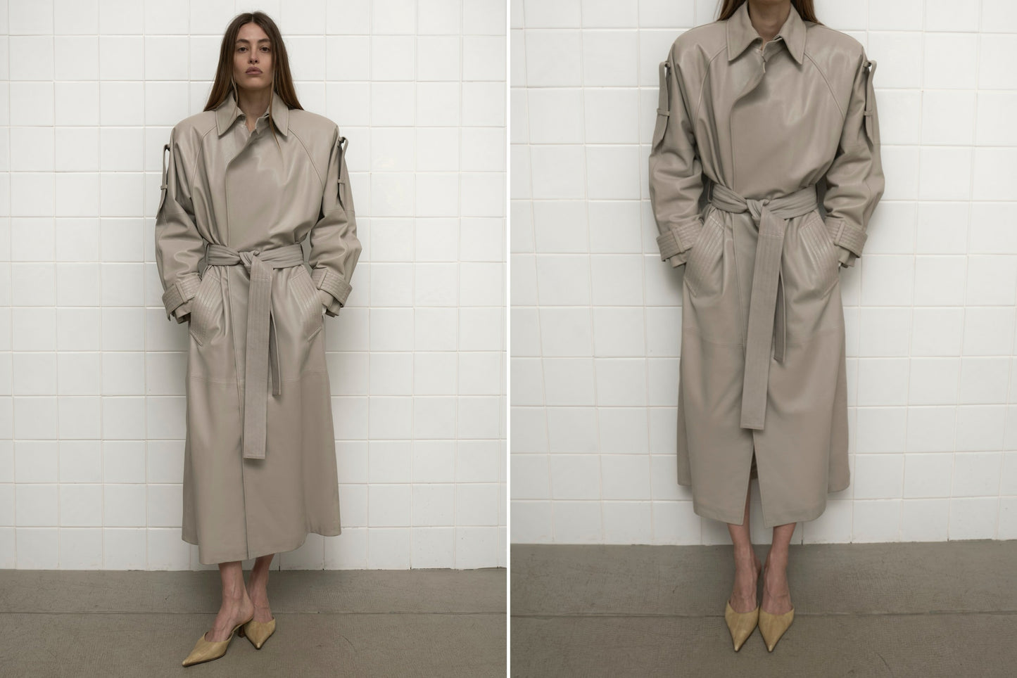 SIGNATURE LEATHER COAT