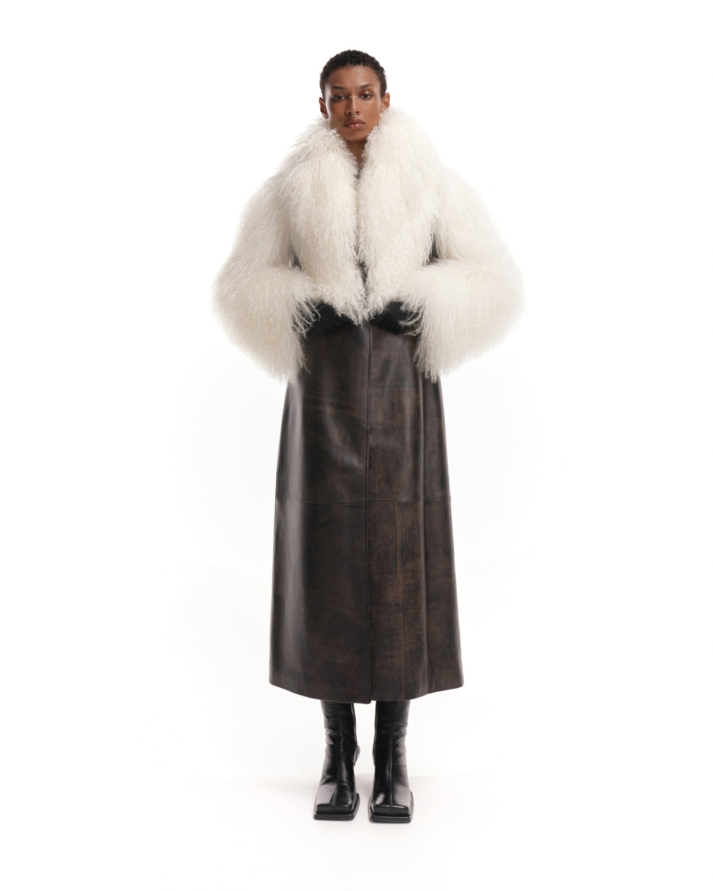 SIGNATURE SHEARLING COAT
