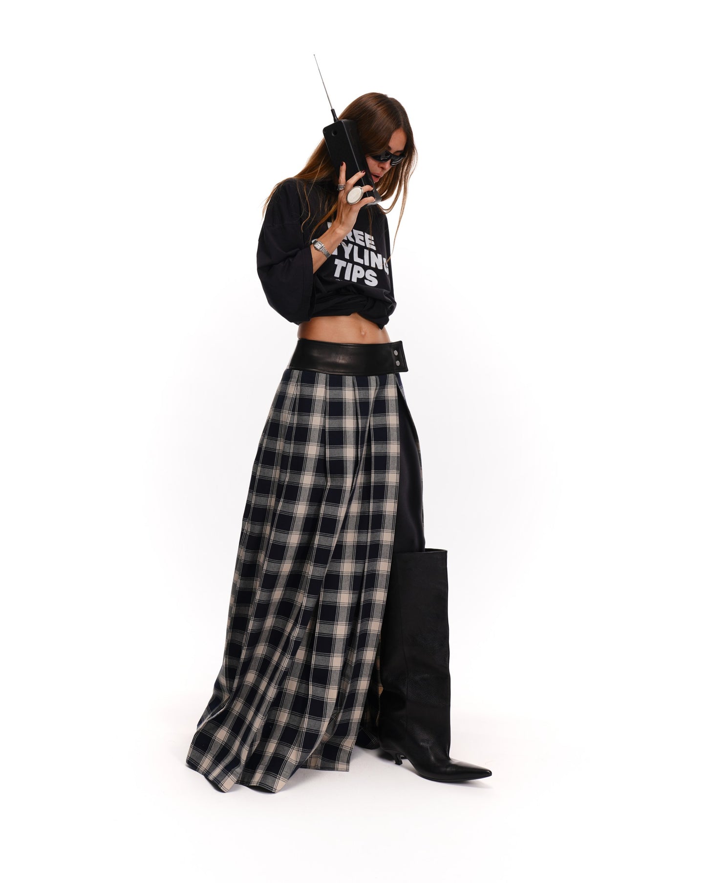 PLAID SKIRT