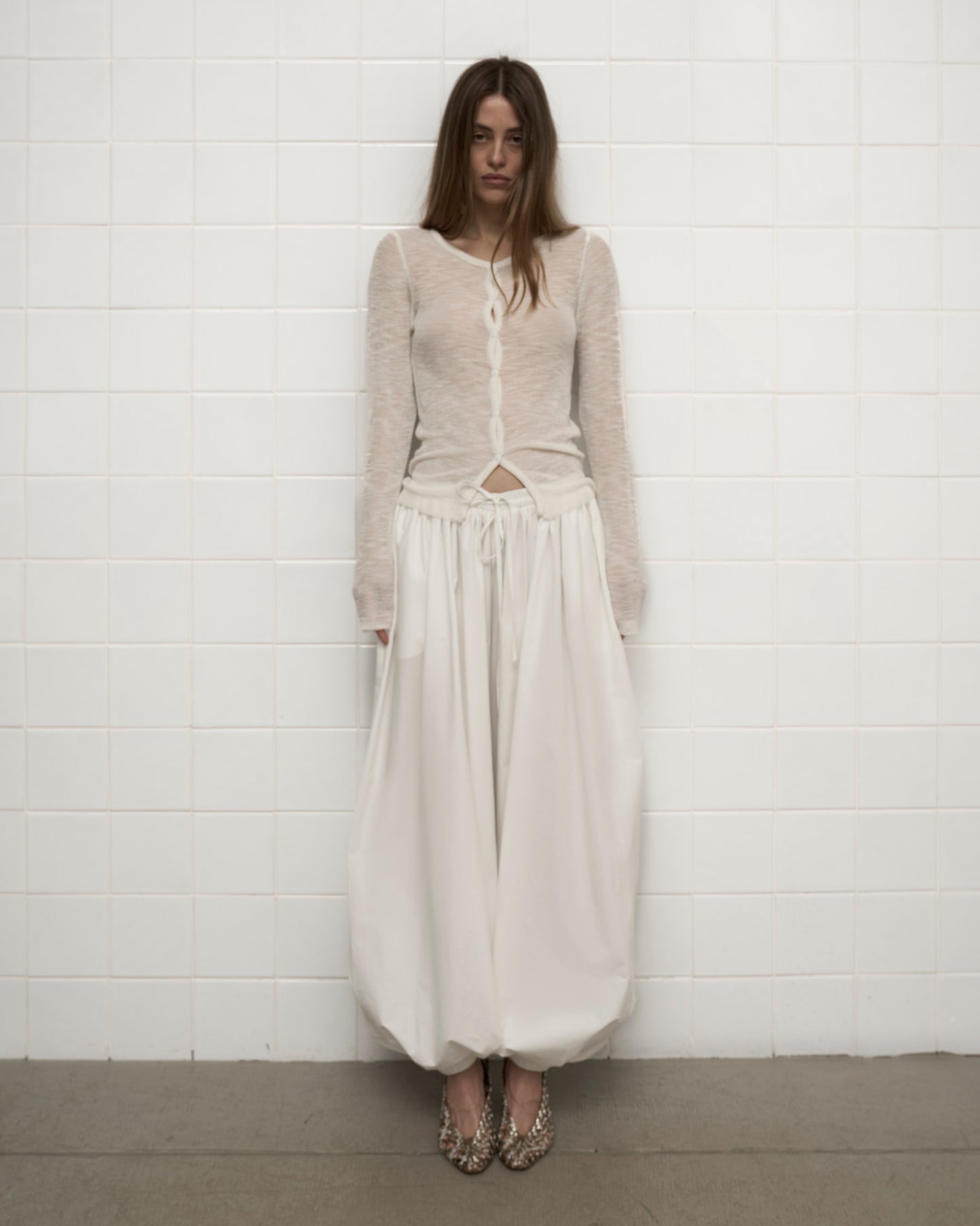 COTTON PANTS in White