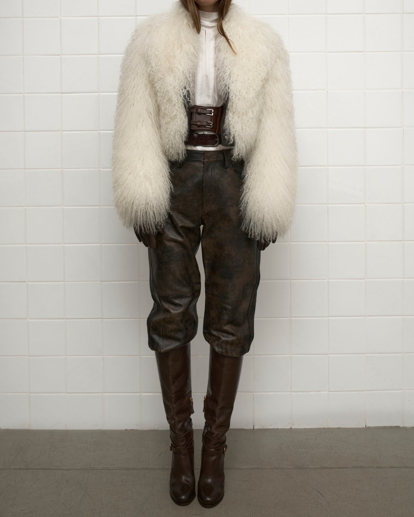 SIGNATURE SHEARLING COAT