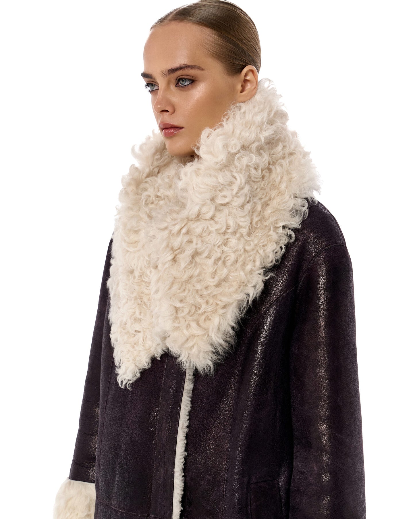 BELLA SHEARLING COAT