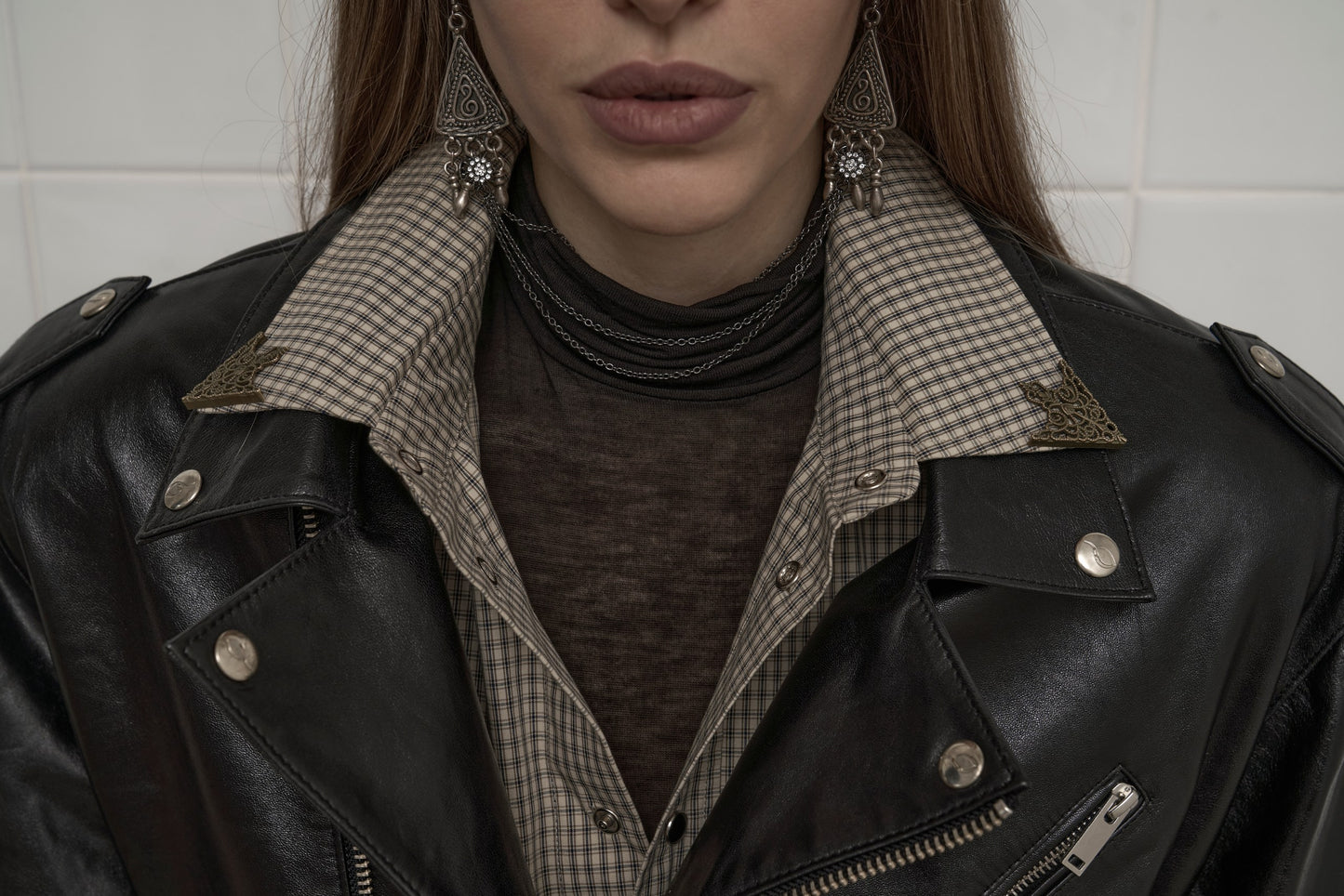 CROPPED LEATHER JACKET