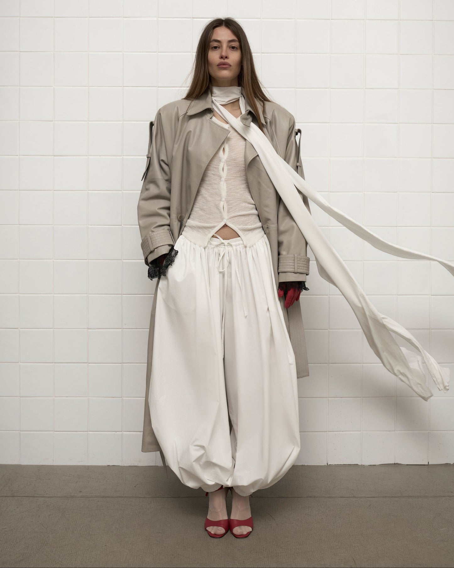 SIGNATURE LEATHER COAT