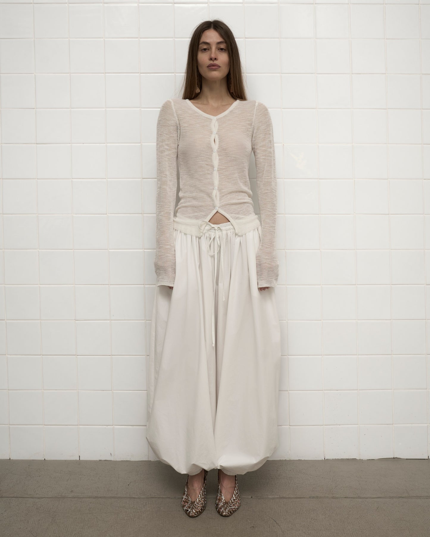 COTTON PANTS in White