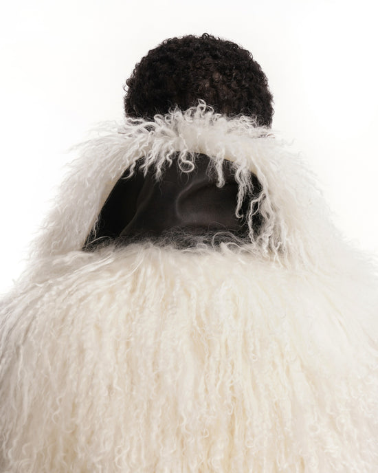 White Dorsato Shearling Coat main image 1